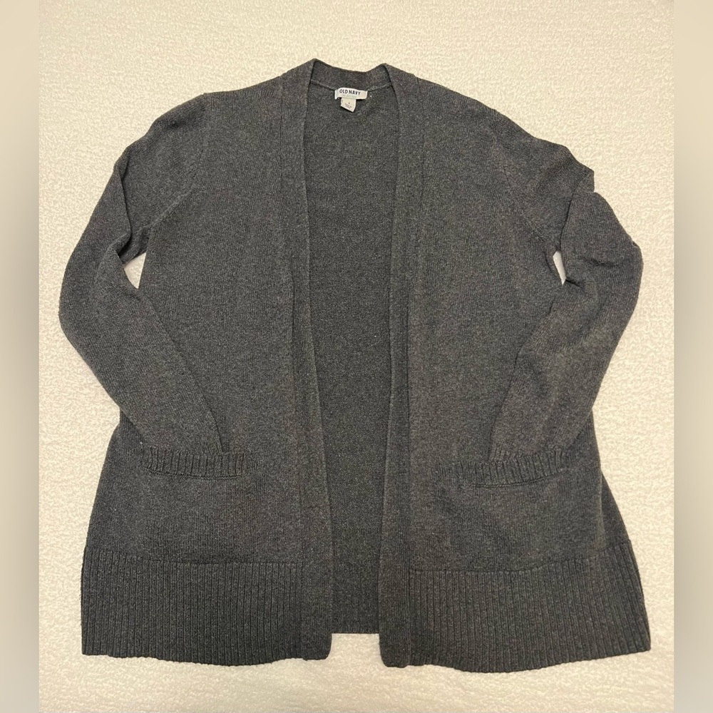 Old Navy Charcoal Grey Cardigan, Medium